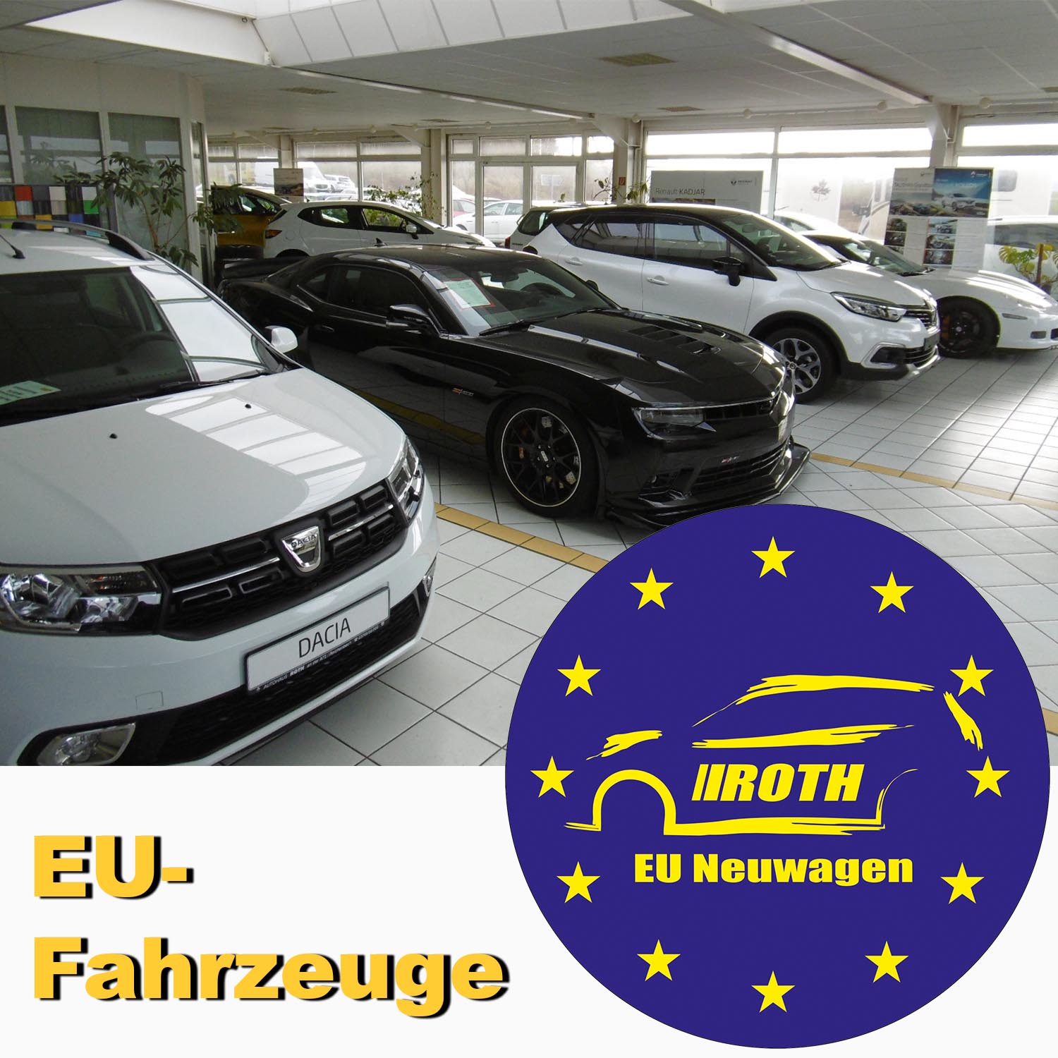 Verkaufsraum Autohaus Roth