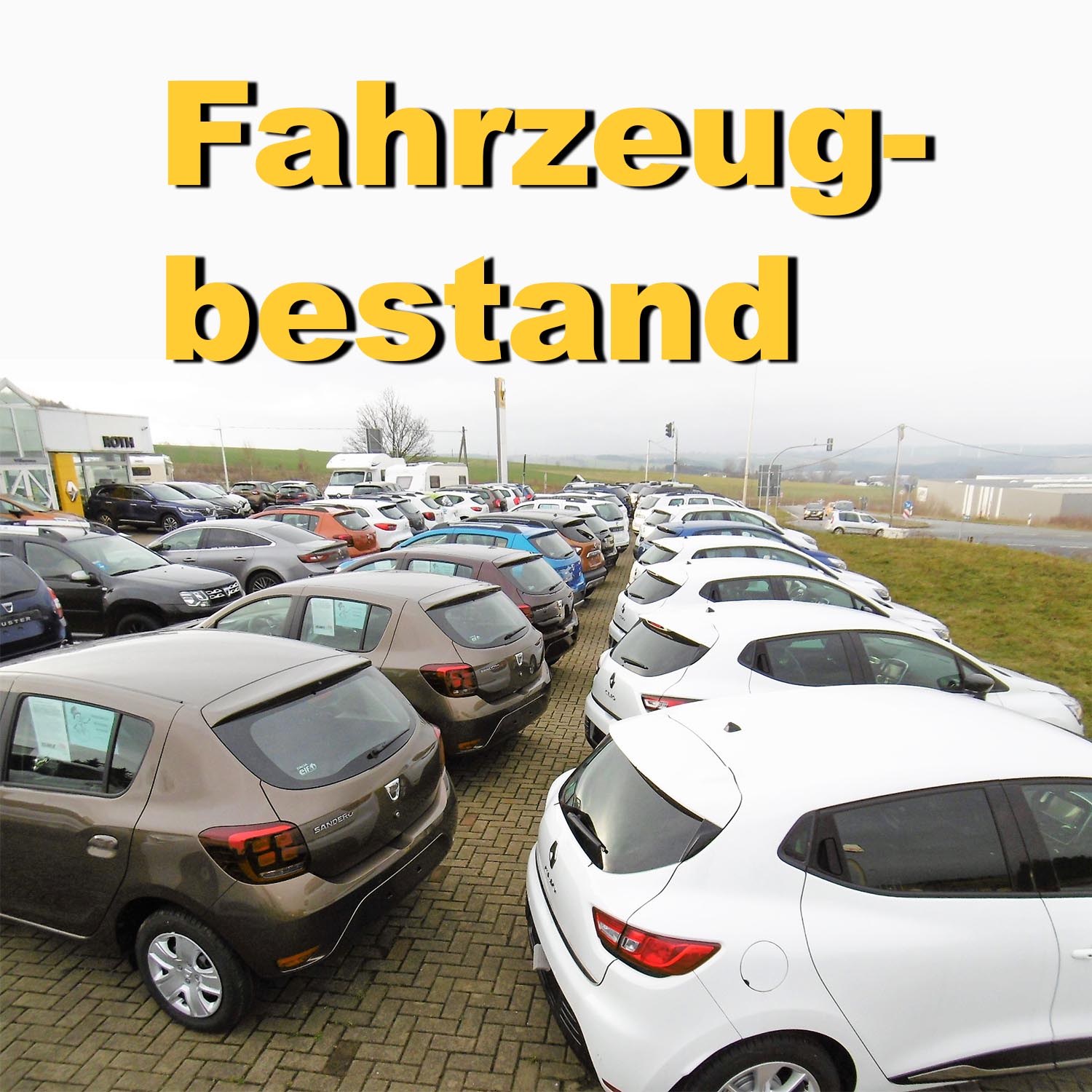 Außengelände Autohaus Roth